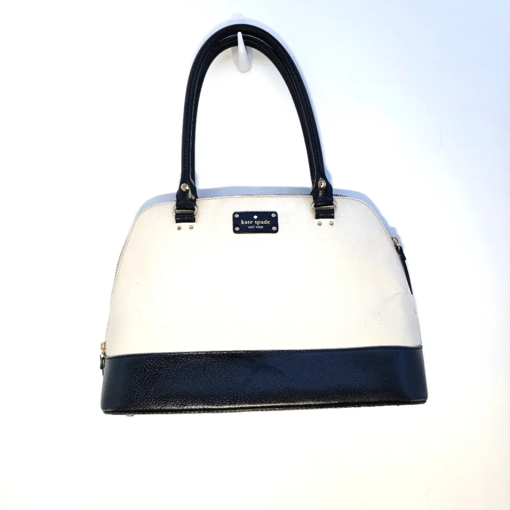 Kate Spade Black and White Satchel with Classic Design - Picture 1 of 16